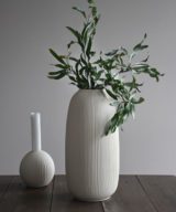 Béžová keramická váza Aby