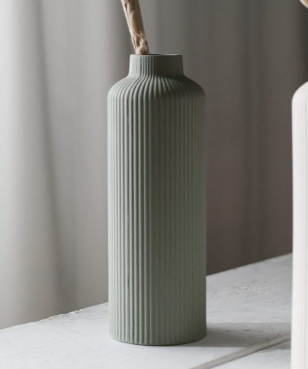 Zelená keramická váza Adala